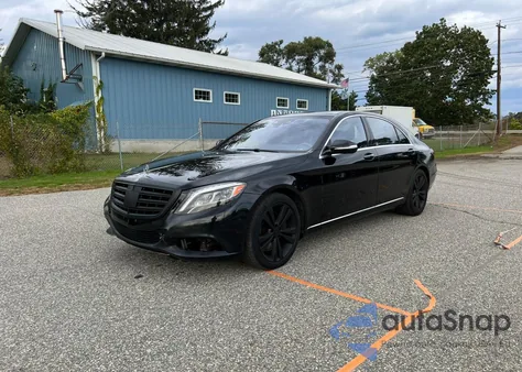 2015 Mercedes-Benz S 550 4Matic из США, поврежденный, VIN WDDUG8FB3FA161374